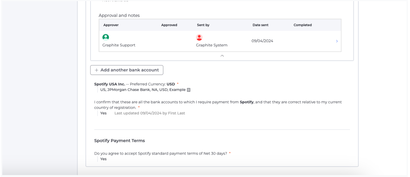 Approval and Entity Selection